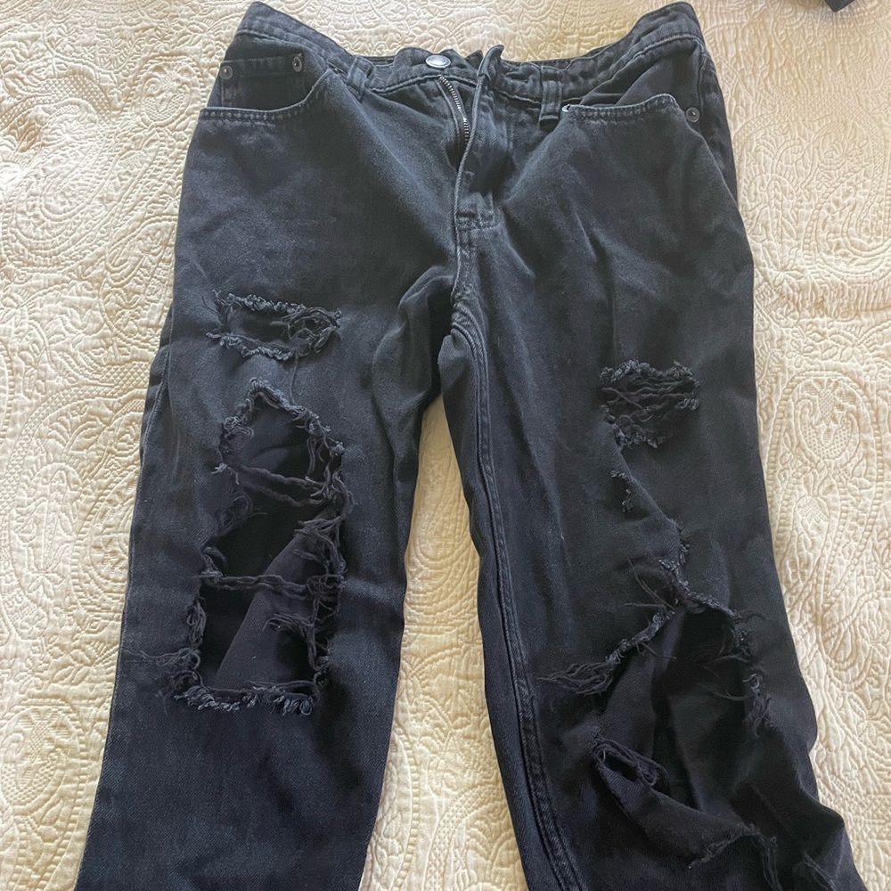 black aeropostale mom jean